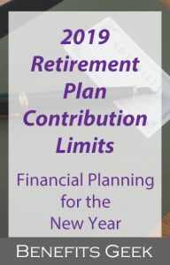 Retirement Plan Contribution Limits 2019